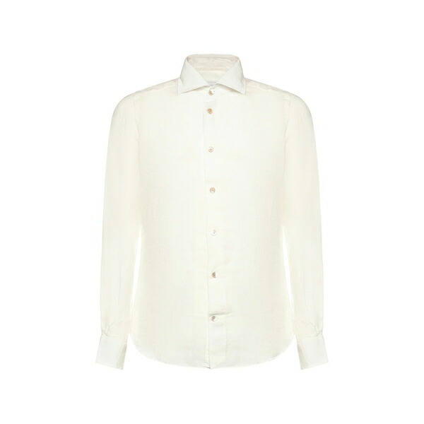 イレブンティ メンズ プルオーバー トップス Linen shirt Neutrals