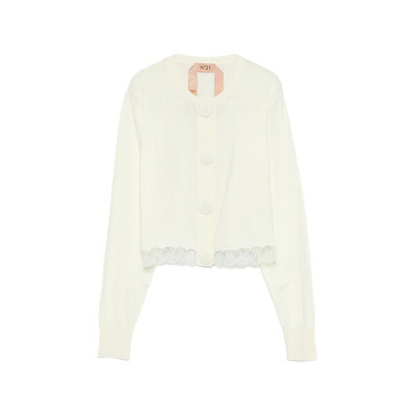 ヌメロ ヴェントゥーノ レディース ジレー アウター Lace cardigan Neutrals