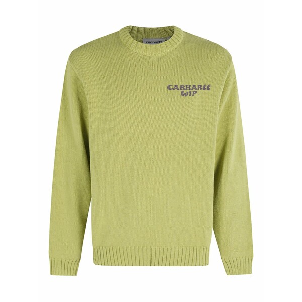 カーハート メンズ ニット&セーター アウター Embroidered-logo sweater Green｜asty