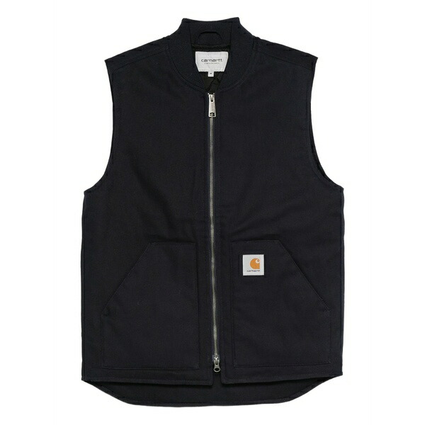 鉄道車両ハート形 メンズ 上衣＆上衣 アウター Zip-front pouch-pocket gilet Black