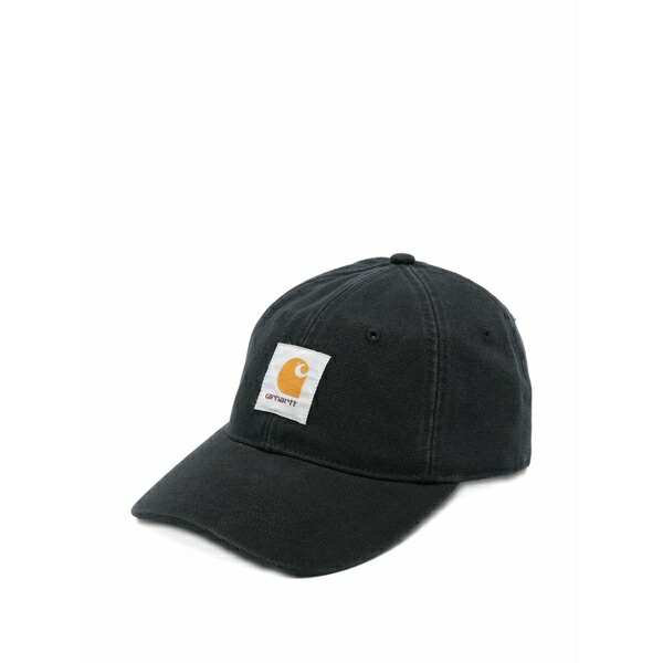 カーハート メンズ 帽子 アクセサリー Canvas patch cap Black|asty