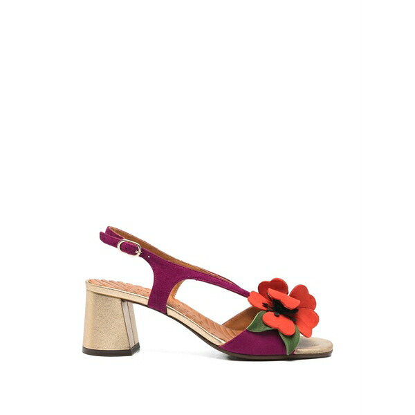 チエミハラ レディース サンダル シューズ Floral sandals Purple