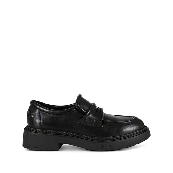 死灰 レディース スリッポン・ローファー シューズ Miracle loafers Black