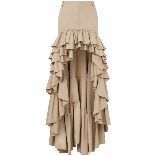 モスキーノ レディース スコート ボトムス Ruffled maxi skirt  Neutrals