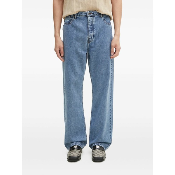 フィリングピース メンズ ジーンズズボン下 ボトムス Logo-patch jeans Blue メンズファッション-ズボン・パンツ