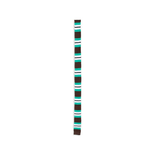 プリンスチャールズ島・ジェフリー メンズ えり巻き・袈裟・えり巻き 付属物 Skinny striped scarf Brown