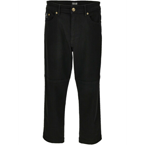 ベルサーチ メンズ デニムパンツ ボトムス Straight-leg jeans Black｜asty