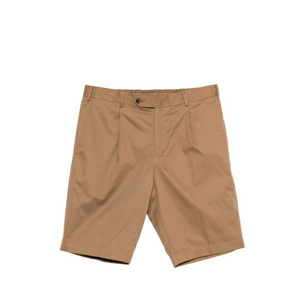 PTトリノ メンズ 心地よいズボン下 ボトムス Button pleated shorts Neutrals