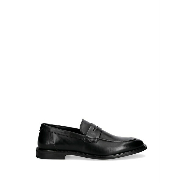 ガント メンズ スリッポン・ローファー シューズ Penny leather loafers Black