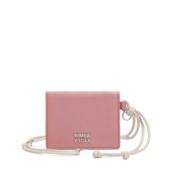 ビンバ イ ローラ レディース 財布 アクセサリー Rope-detail leather wallet Pink｜asty