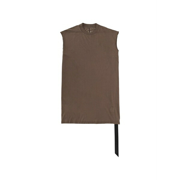 リックオウエンス メンズ Tシャツ トップス Sleeveless t-shirt Brown|asty