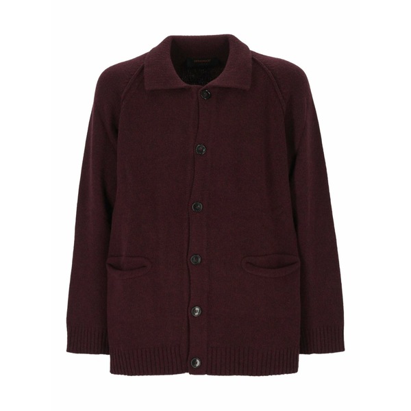 オフィシナ３６ メンズ 上衣＆上衣 アウター Buttoned raglan-sleeve cardigan Red