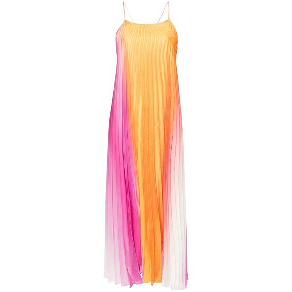 サンドロ レディース ワンピース トップス Pliss?? midi dress Orange|asty