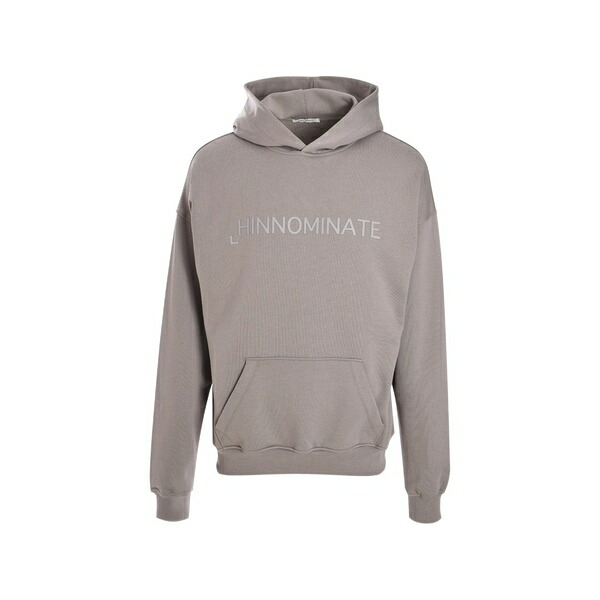 ヒノミネイト メンズ パーカー・スウェットシャツ アウター Rubberised-print hoodie Neutrals