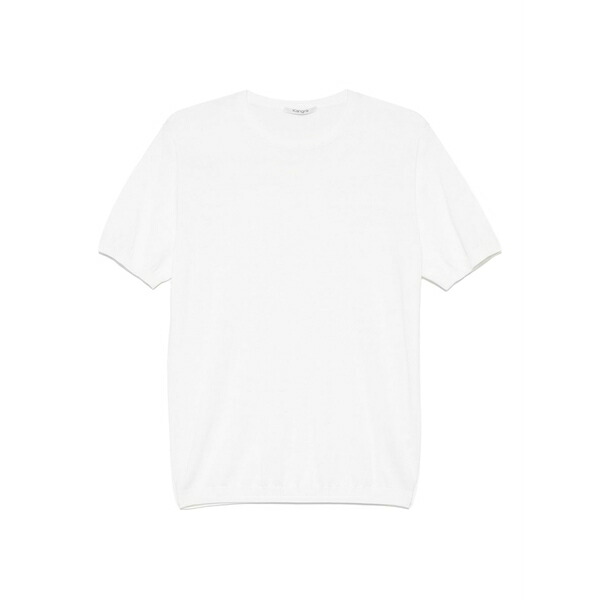 カングラ メンズ Tシャツ トップス Fine-knit t-shirt Neutrals｜asty