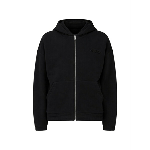 オートリー レディース パーカー・スウェットシャツ アウター Zip-up hoodie Black
