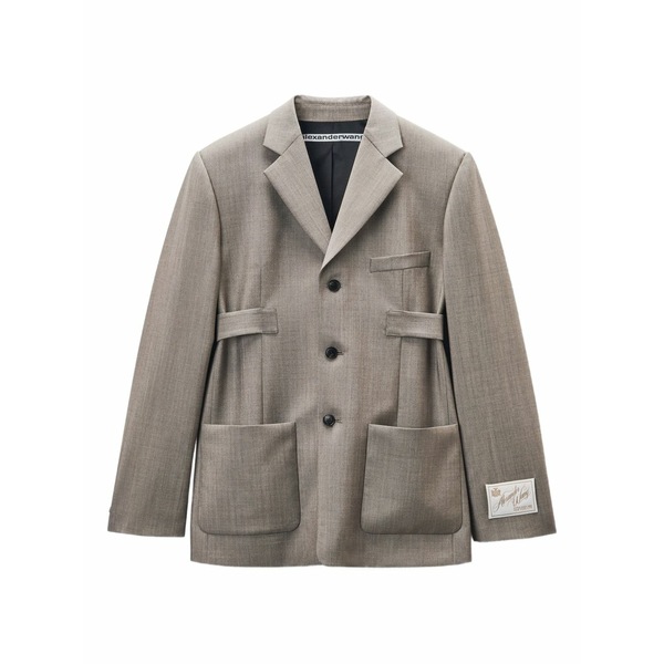 アレキサンダーワン レディース 上衣＆上衣 アウター Tab-detailed blazer Grey