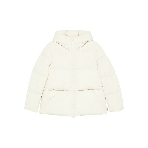 羊毛 金持ち レディース 上衣＆上衣 アウター Hooded puffer jacket Neutrals