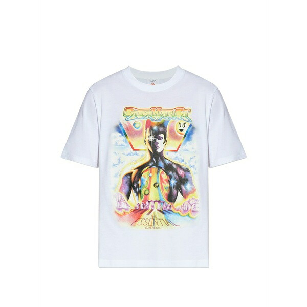 カサブランカ メンズ Tシャツ トップス Graphic t-shirt White|asty