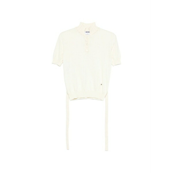 モスキーノ レディース スポーツシャツ トップス Button knitwear Neutrals