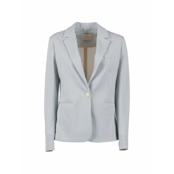 チルコロ1901 レディース 上衣＆上衣 アウター Striped-pattern blazer Blue