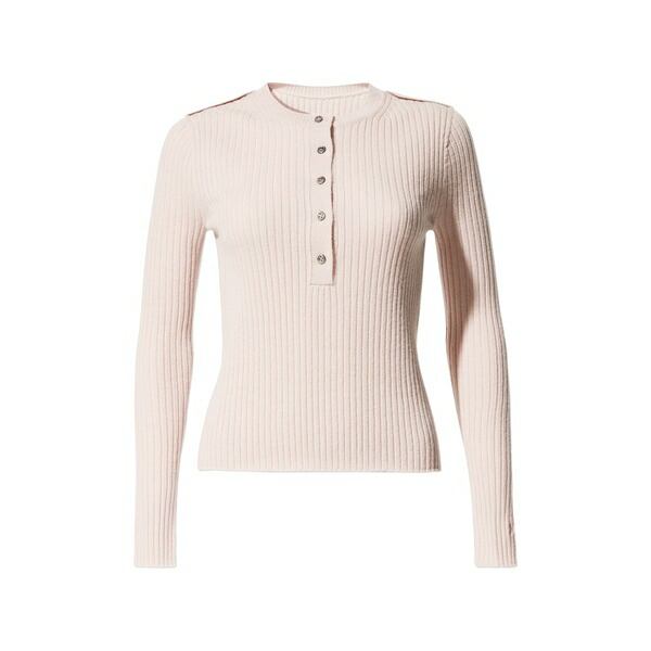 パーフェクトモーメント レディース Tシャツ トップス Henley-neck top Pink｜asty