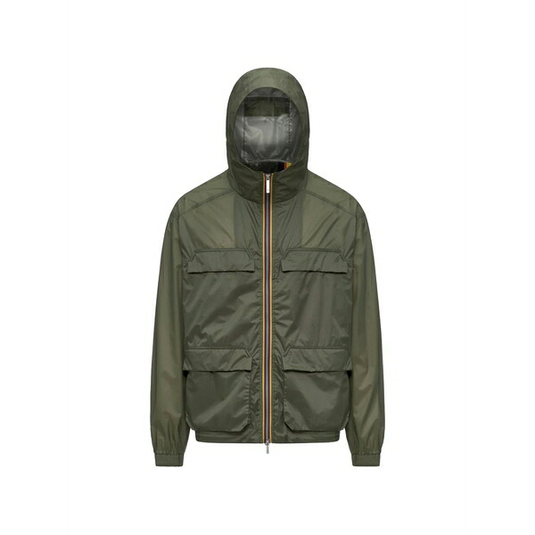 ケイウェイ メンズ コート アウター Hooded multi-pocket jacket Green｜asty