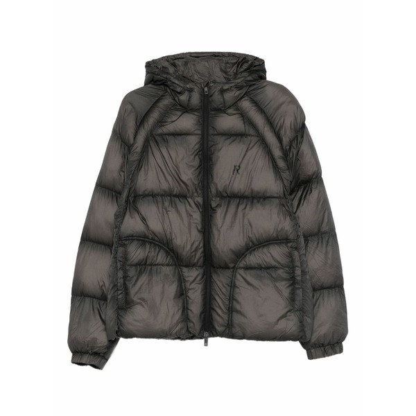リプレゼント メンズ ジャケット＆ブルゾン アウター Translucent hooded puffer jacket Grey｜asty 73,040円