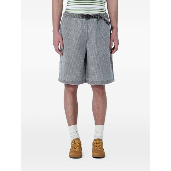 ブレインデッド メンズ 心地好いズボン下 ボトムス Belted cotton shorts Brown