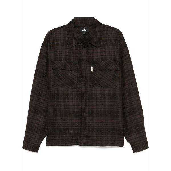 リプレゼント メンズ プルオーバー トップス Checked shirt Brown