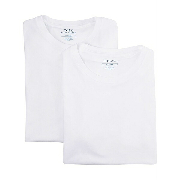 ラルフローレン メンズ Tシャツ トップス Classic-2 pack-crew undershirt White｜asty
