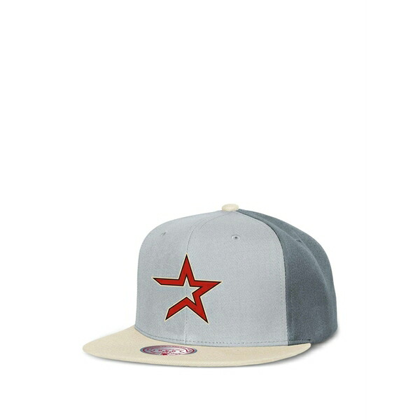 ミッチェル&ネス メンズ 帽子 アクセサリー Astros star-patch cap Grey|asty