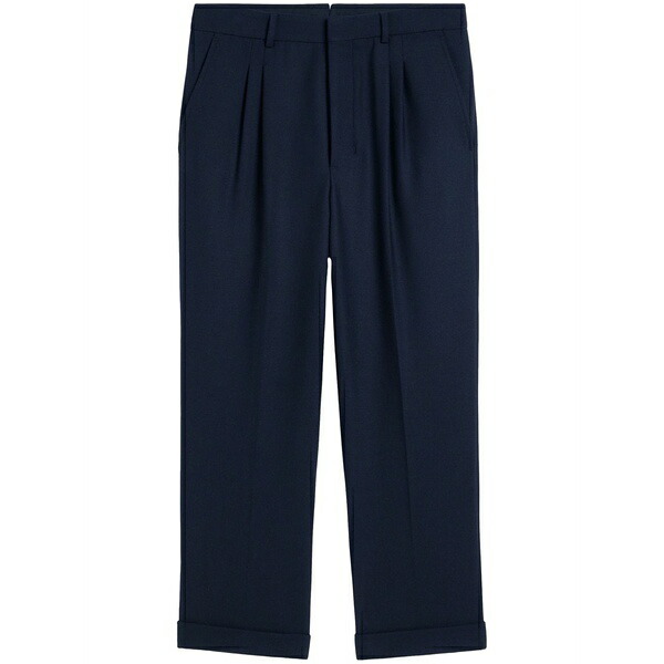 意中の女 メンズ 心地好いズボン下 ボトムス Tapered-leg trousers  Blue