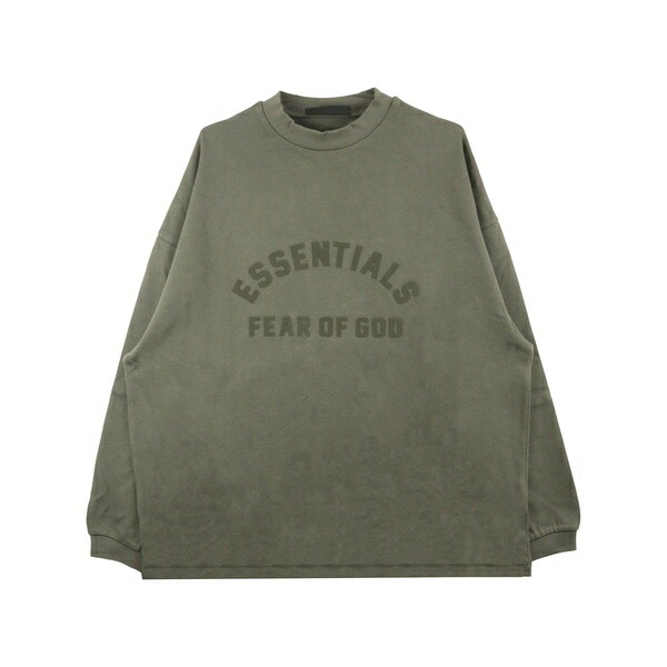 エフオージーエッセンシャルズ メンズ パーカー・スウェットシャツ アウター Logo-print cotton sweatshirt Green