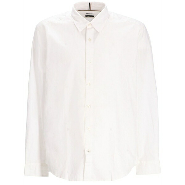ボス メンズ シャツ トップス Poplin shirt White