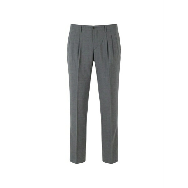 ブリ後押し 1949 メンズ 心地好いズボン下 ボトムス Plattis pleated trousers Grey