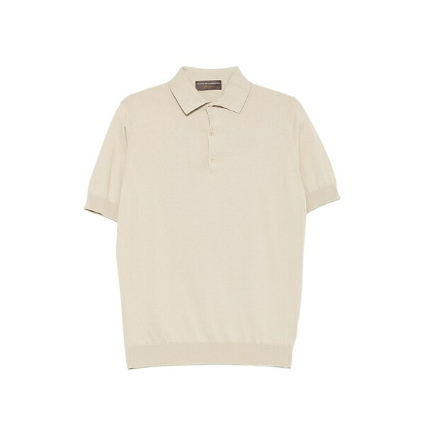 フィリッポ デ ラウレンティス メンズ スポーツシャツ トップス Short-sleeve polo shirt Neutrals