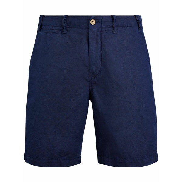 ラルフローレン メンズ 心地好いズボン下 ボトムス Maritimes cotton-linen shorts Blue