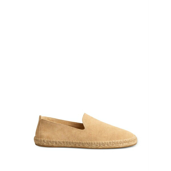 マネビ メンズ サンダル シューズ Suede flat espadrilles Neutrals