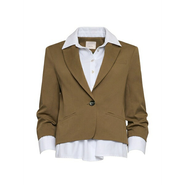 サンクアセプト レディース 上衣＆上衣 アウター  peri button jacket Brown