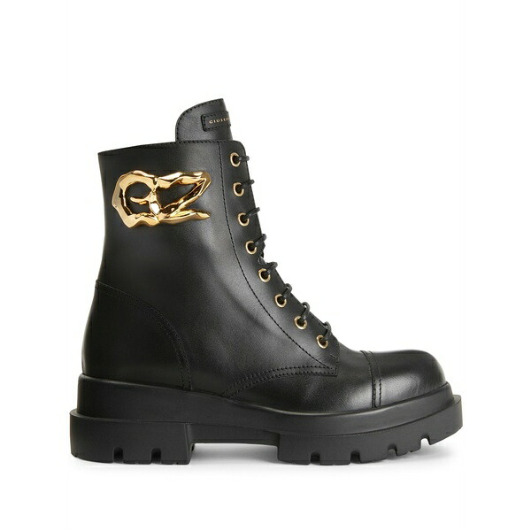 ジュゼッペザノッティ レディース ブーツ シューズ Tankie boot lace-up boots Black