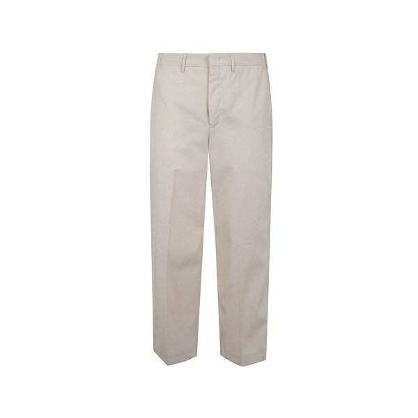 PTトリノ メンズ 心地好いズボン下 ボトムス Straight-leg cotton trousers Neutrals