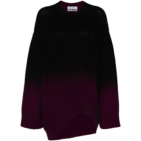 ジ アティコ レディース 編み物\u0026スウェーター アウター Ombr??-effect long-length jumper Black