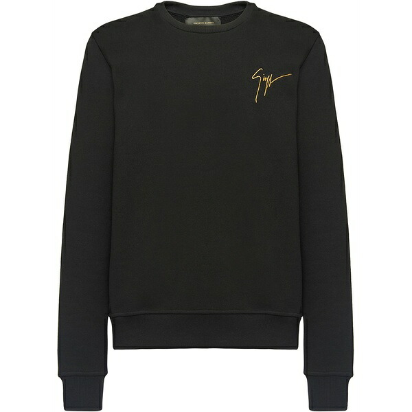 ジュゼッペザノッティ メンズ パーカー・スウェットシャツ アウター Lr-02 crew-neck sweatshirt Black