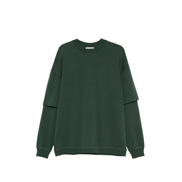 ダークパーク メンズ Tシャツ トップス Troy layered t-shirt Green|asty