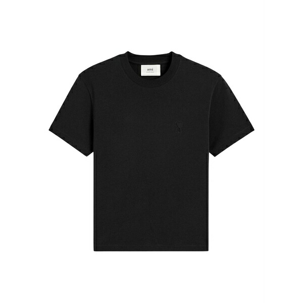 アミ レディース Tシャツ トップス Ami de coeur t-shirt Black|asty