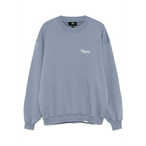 リプレゼント メンズ パーカー・スウェットシャツ アウター Cotton sweatshirt Blue｜asty