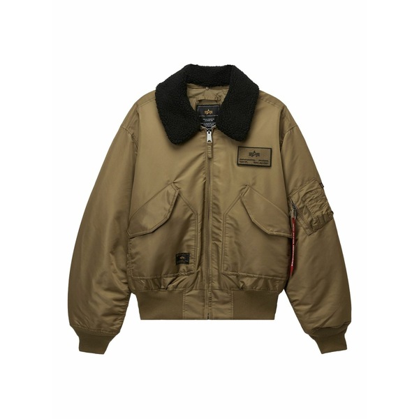 アルファインダストリーズ メンズ ジャケット＆ブルゾン アウター Sherpa-collar bomber jacket Neutrals