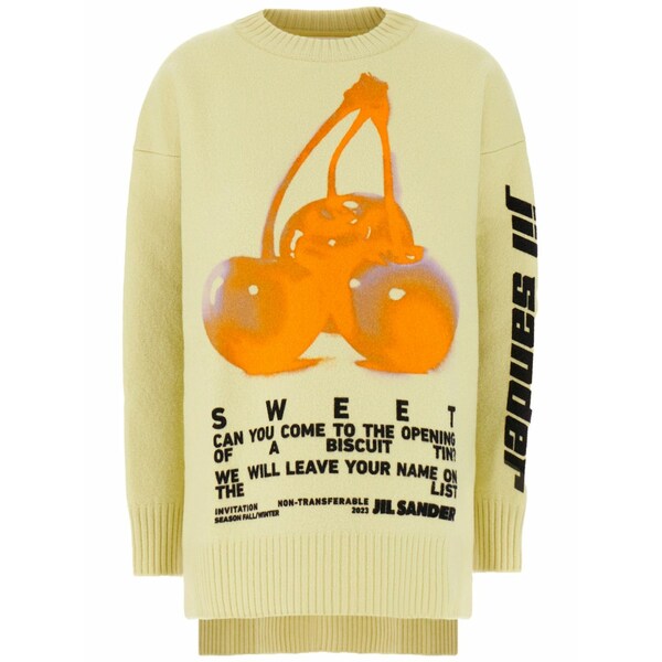 ジル・サンダー レディース 編み物\u0026スウェーター アウター Patterned intarsia-knit jumper  Neutrals