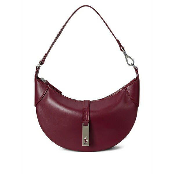 ラルフローレン レディース ショルダーバッグ 御徒面子 Polo id leather shoulder bag Red